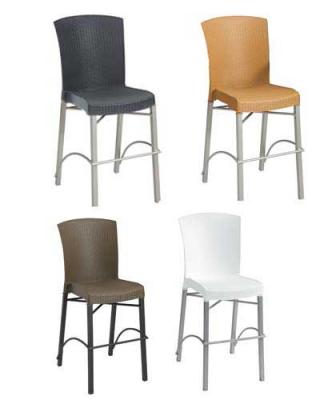 Grosfillex Havana commercial armless bar stools.