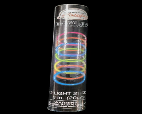 Recalled 12-pack Destination Holiday Glow Light Stick Bracelets
