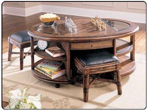 Recalled Oval Game Cocktail Table, model T71522-00