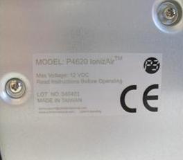 Label located on the bottom of unit with Model and Lot Numbers