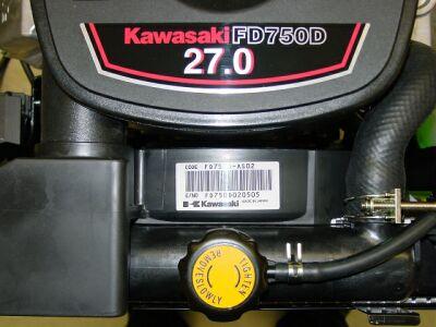 Recalled Kawasaki OHV engine, Model FD750D, used in Ventrac compact articulated tractors