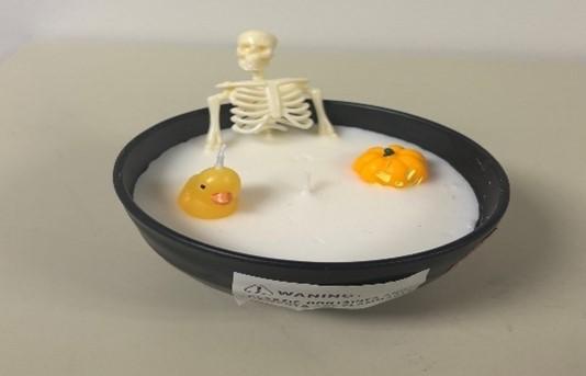 Recalled Halloween-themed Skeleton Wax Candle