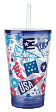 Recalled Built LUUM LED Tumbler Style - BLUE FIREWORKS