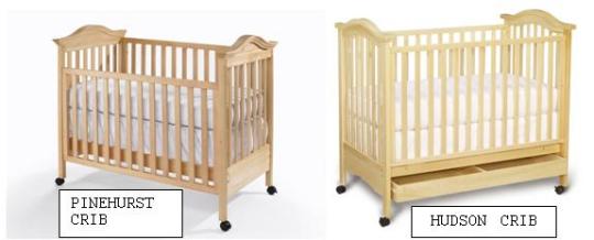 Recalled Drop Side Cribs - Pinehurst Crib and Hudson Crib