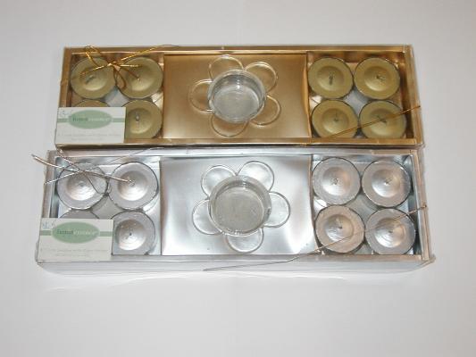 Recalled Luminessence™ T-Lite Candles with Glass Holder