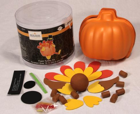 Foam Pumpkin Turkey Craft Kit