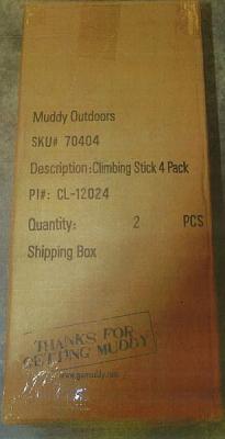 Muddy Outdoors climbing sticks packaging