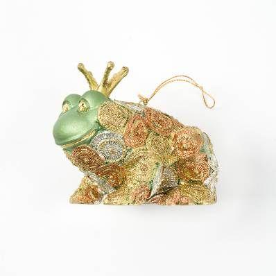 Ornament Frog Prince Sitting