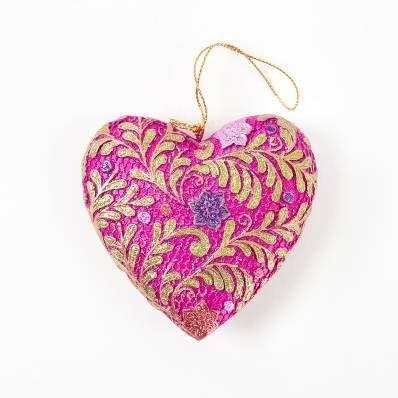 Ornament Heart Magenta