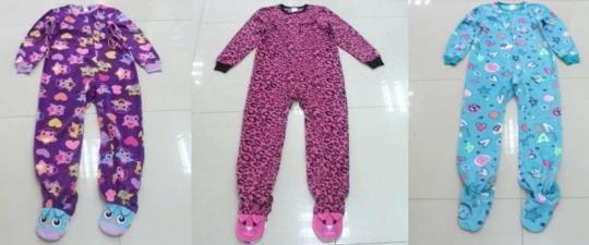 Recalled Circo girls’ fleece pajamas