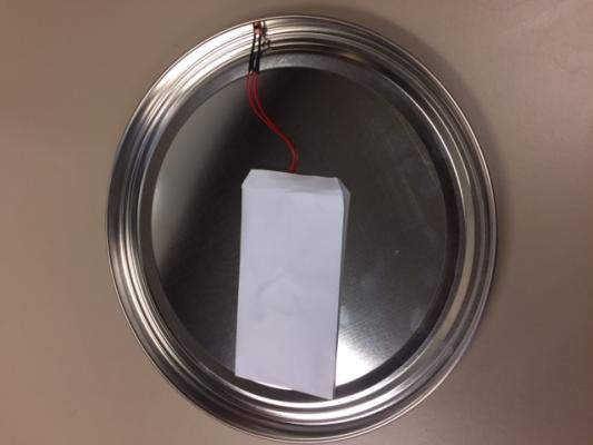 Sound chip inside of tin lid
