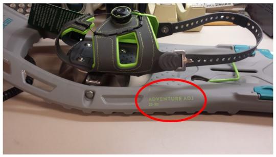 L.L. Bean Adventure Adjustable Snowshoes 25”-30” in Glacier/Teal