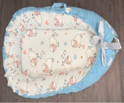 Recalled Macardac Baby Lounger in blue