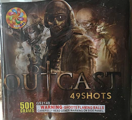 Outcast 49 Shot Cake