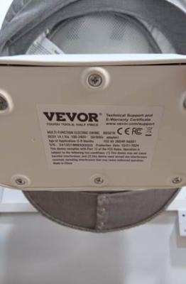 Recalled Vevor Baby Swing Label on White Base, Model Number BB501K