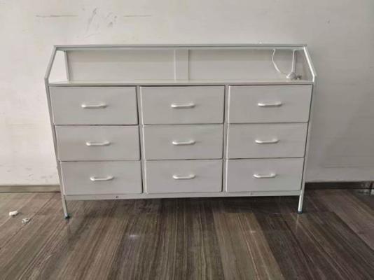 Recalled KKL Fabric 9-Drawer Dressers in white (front)