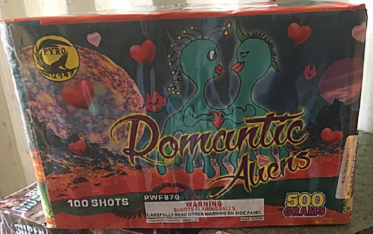 Romantic Aliens 100 Shot Cake
