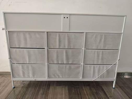 Recalled KKL Fabric 9-Drawer Dressers in white (back)