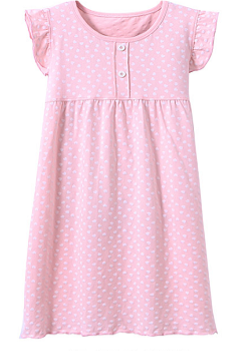 Recalled Auranso Official children’s nightgown – short sleeves,  pink with white heart print