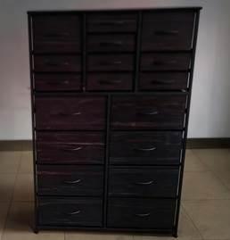 Recalled 17 Stories Furniture Dresser in black (front)  