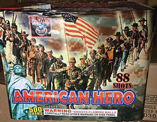 American Hero 88 Shot Cake