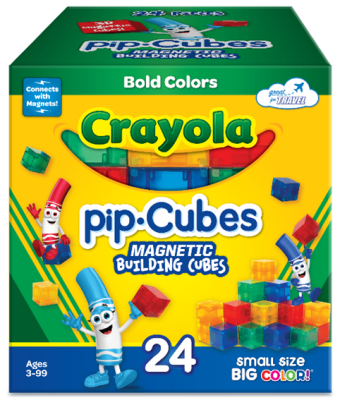 Recalled CreateOn Crayola-branded pip-Cubes, Bold Colors 24-Piece, Model 1000199