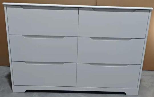 Recalled Gizoon Six-drawer Double Dressers -sold in white and black