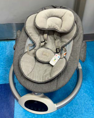 Infant swing in gray