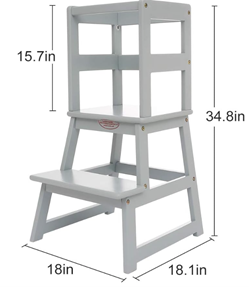Bauhini SDADI Kitchen Step Stool measurements