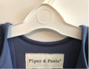 Recalled Infant Sleep Bag brand label (Piper & Posie brand)