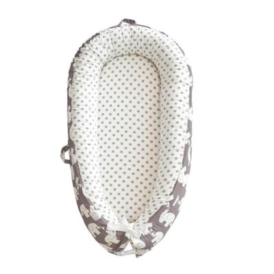 Recalled Belivium Baby Lounger - White and Grey Elephant