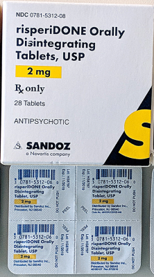 Risperidone ODT 2 mg.