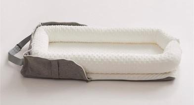 Joyful Journeys Baby Lounger in White Minky