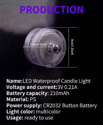 Violative LED Waterproof Candle Light 