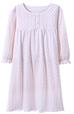 Recalled Auranso Official children’s nightgown – long sleeves, white with pink heart print
