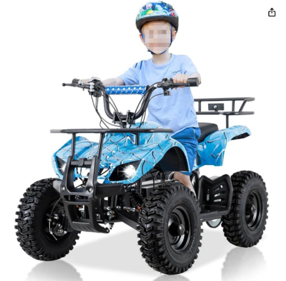 MOEYURO Youth ATV – Blue Spider