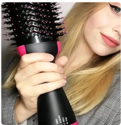 Hair dryer sold on Shop.Tiktok.com as “One Step Hair Dryer Brush with Negative Ion Generator Hot Cold Settings Ergonomic Handle Flexible Bristles for Salon-Quality Styling.” 