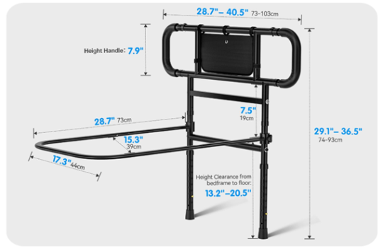 Recalled Fortemotus Adult Portable Bed Rail