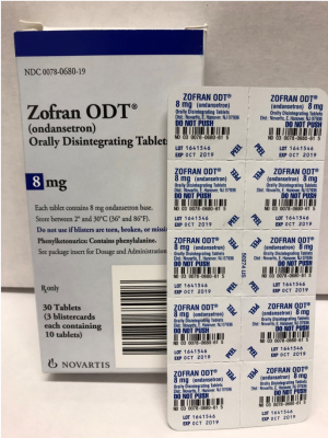 Zofran® ODT 4 mg.