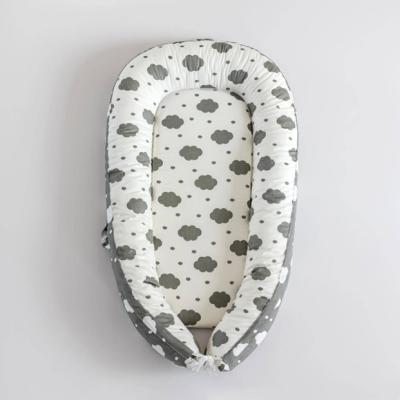 Recalled Belivium Baby Lounger - White and Grey Cloud
