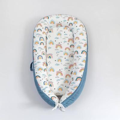 Recalled Belivium Baby Lounger - Blue Rainbow