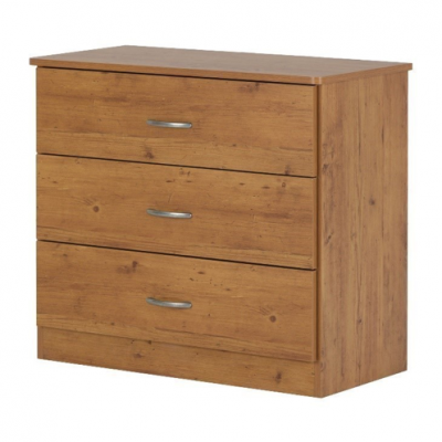 Libra style 3-drawer chest in country pine 
