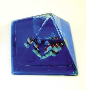 Pyramid-shaped Paperweight