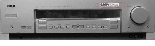 Recalled RCA® 650-Watt Home Entertainment amplifier