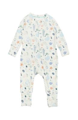 Recalled Loulou Lollipop tight-fitting pajamas - long-sleeves, seashells print  
