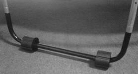 Wheels on recalled trampoline, model number 137083