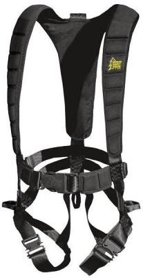 Safety harness that uses recalled Carabiner