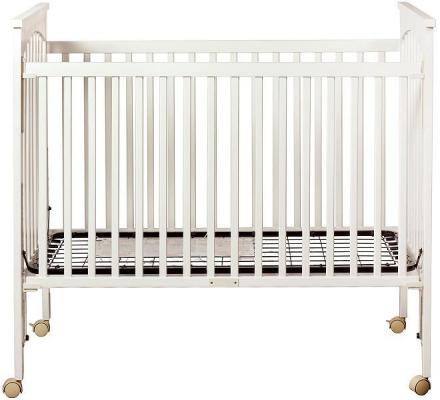 Example of Recalled Drop Side Crib with External Plastic Hardware