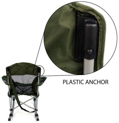 Recalled Folding Camp Rocker showing location of plastic anchor