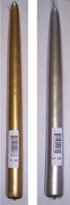 Recalled Metallic Taper Candles